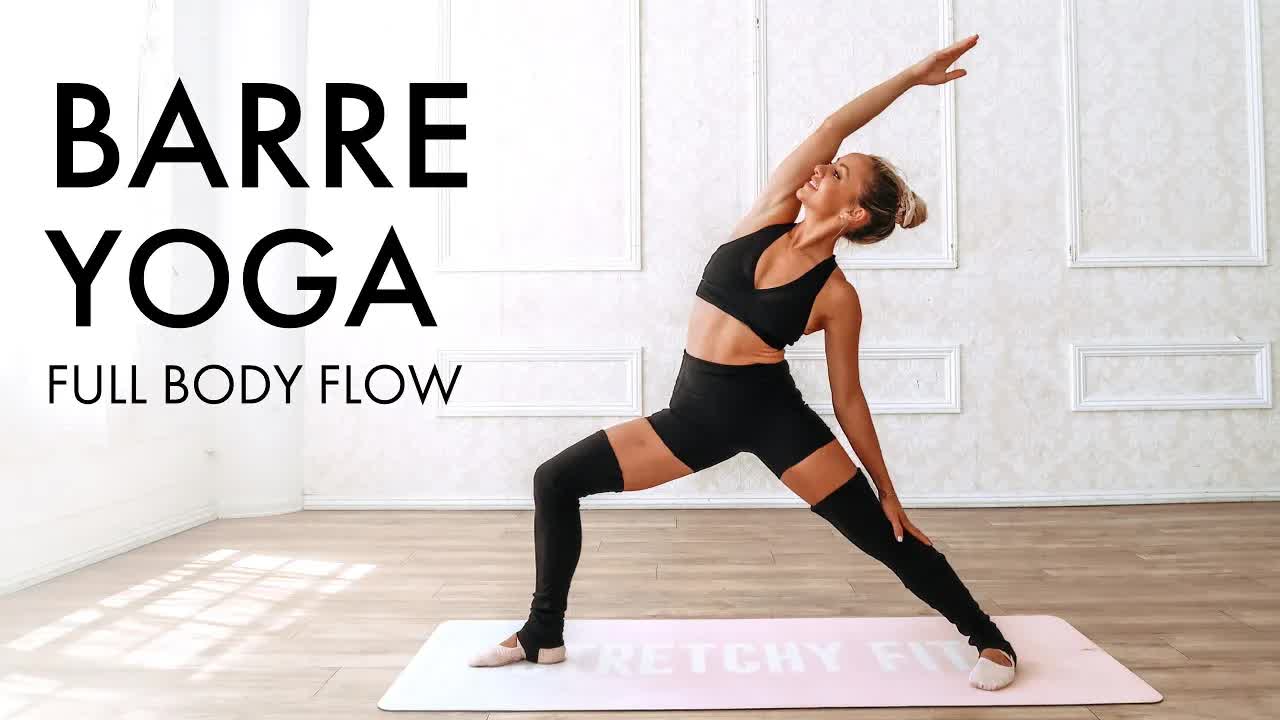 Барре-йога для рельефа и гибкости, 30 мин